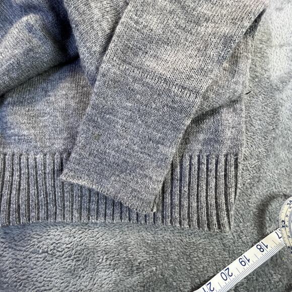 J Crew Sweater Womens Extra Small Gray Alpaca Merino Wool Shawl Collar Cardigan - Picture 7 of 7